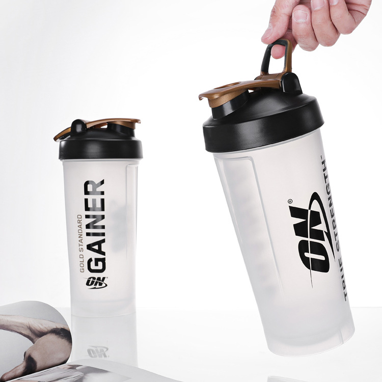 1l Fitness Protein Sport Shaker Bottle With Handle Cup 