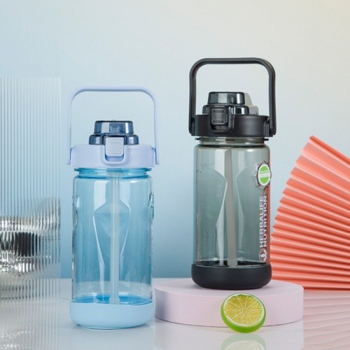 1000ml Large Sport Outdoor Straw Water Bottle With Portable Handle - Image 4
