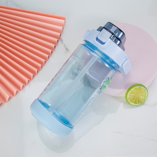 1000ml Large Sport Outdoor Straw Water Bottle With Portable Handle - Image 5