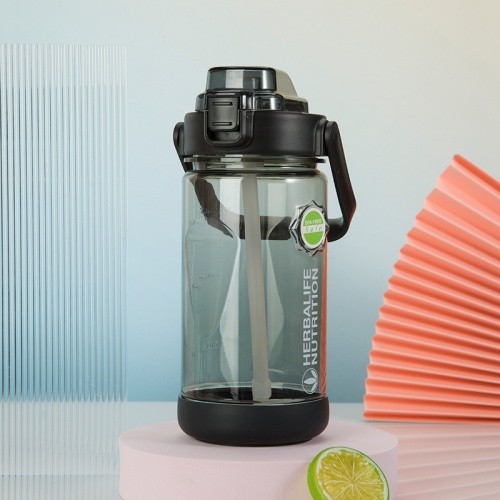 Portable 1L Plastic Outdoor Straw Water Bottle LeakProof Sport Bottle - Image 3