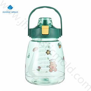 1300ml outdoor straw water bottle for school with cute DIY sticker