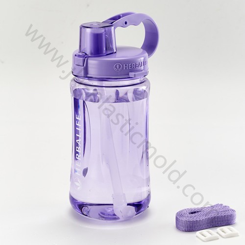 1L Custom logo Herbalife 24 big water bottle with straw and strong handle - Image 3