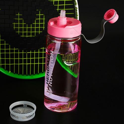 1L Herbalife double lid sport water bottle with straw and tea filter - Image 4