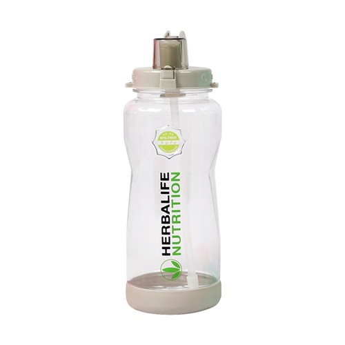 1L/2L Big size Herbalife water bottle with straw and handle straps - Image 2