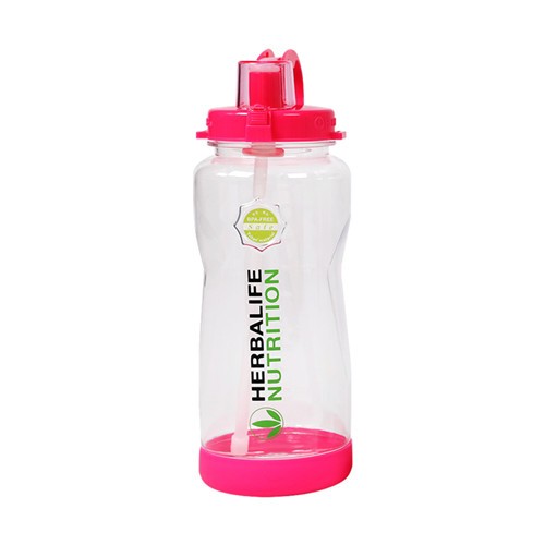 1L/2L Big size Herbalife water bottle with straw and handle straps - Image 3