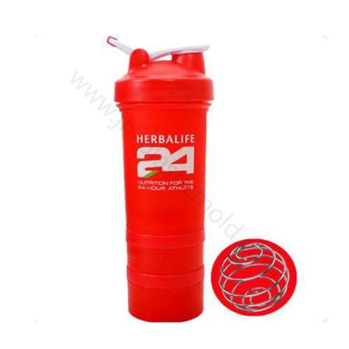 Protein Powder Shaker Bottle 500ml 3 Layer Sports Water Cup