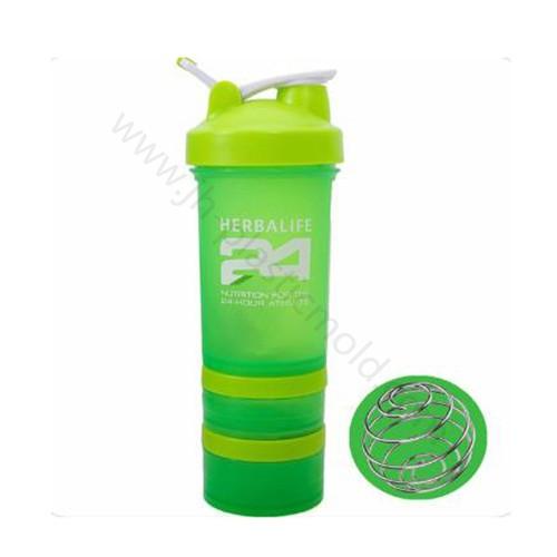 500ML Herbalife protein shaker bottle with 3 layer compartments - Image 3