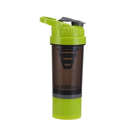 500ml big handle sport shaker protein water bottle with Stiring filter mixer - Image 2