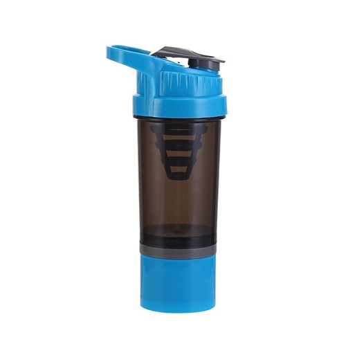 500ml big handle sport shaker protein water bottle with Stiring filter mixer - Image 3