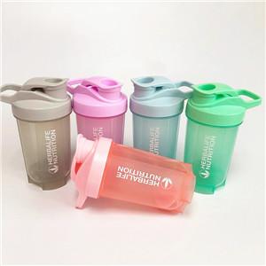 500ml herbalife shaker cups sport shaker bottle with plastic mixer