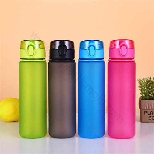 500ml plastic water bottle with one click opener flip top lid - Image 1