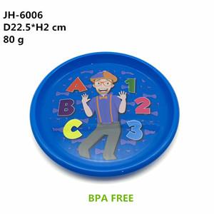 6006 plastic kids dinner plate in-mould labeling printing bpa free