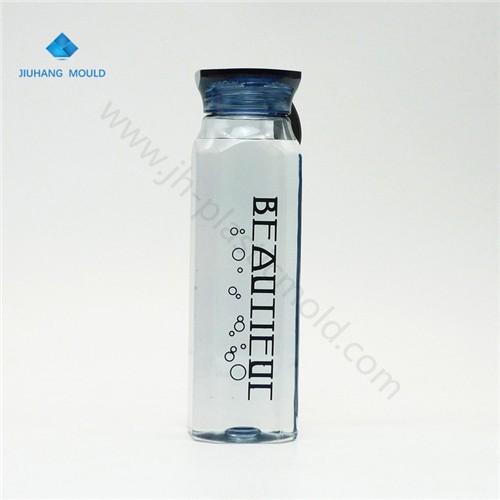 600ml crystal clear square plastic water botttle with handle rope - Image 4