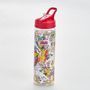 680ml Flip straw lid sport water bottle plastic bpa free tritan