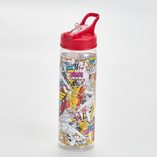 680ml Flip straw lid sport water bottle plastic bpa free tritan - Image 1