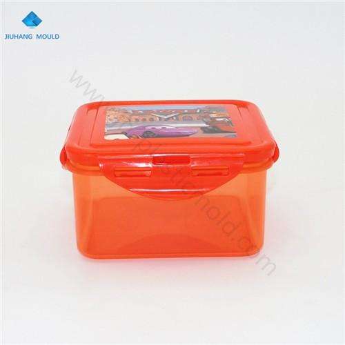 Air-tight rectangle food container kids snacks lunch box four side locks - Image 1