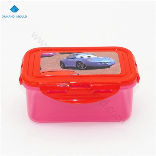 Air-tight rectangle food container kids snacks lunch box four side locks - Image 2