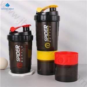 Best sell plastic 3 in 1 three layers spider protein mixing shaker bottles 
