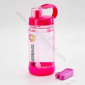 Big handle 1L sport plastic herbalife 24 straw water bottle bpa free