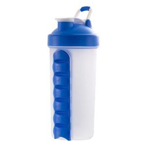 Bpa free 600ml Custom Shaker Bottle Protein build-in 7 days pill box  Bpa free 600ml Custom Shaker Bottle Protein build-in 7 days pill box