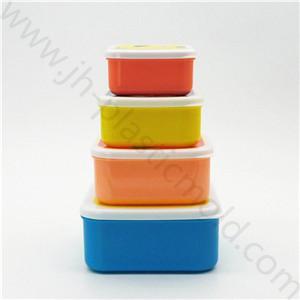 Bpa free plastic baby food storage box kids snacks container set of 4 pcs Bpa free plastic baby food storage box kids snacks container set of 4 pcs