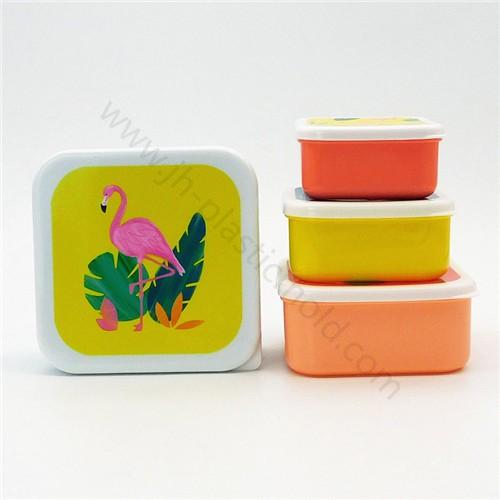 Bpa free plastic baby food storage box kids snacks container set of 4 pcs - Image 1