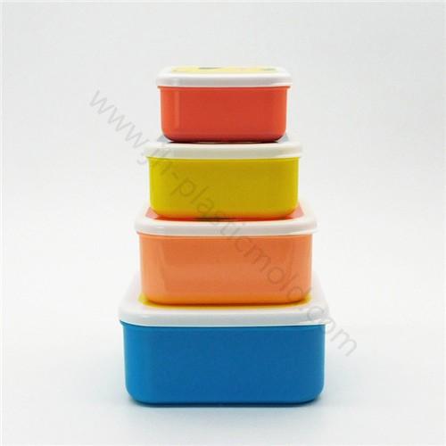 Bpa free plastic baby food storage box kids snacks container set of 4 pcs - Image 2