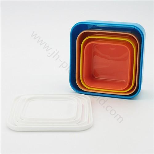 Bpa free plastic baby food storage box kids snacks container set of 4 pcs - Image 3