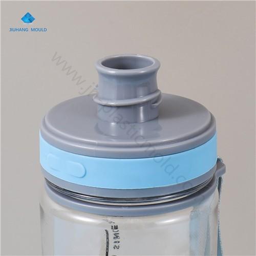 Custom 600ml double screw lid Tritan bpa free water bottle with handle - Image 2