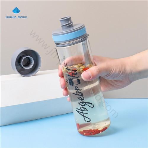 Custom 600ml double screw lid Tritan bpa free water bottle with handle - Image 3