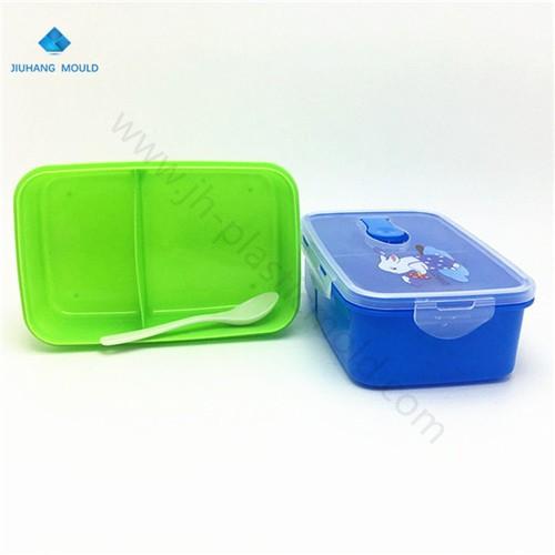 Custom Plastic lunch box with 2 compartments food ento box for kids school - Image 1