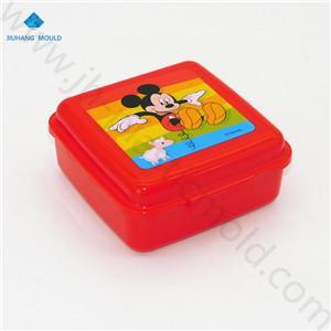 Custom bpa free single wall plastic square Sandwich kids lunch box