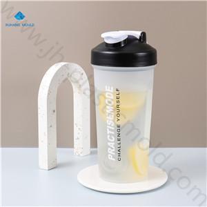 Custom print 800ml Flip top protein gym shaker bottles with mixer cups