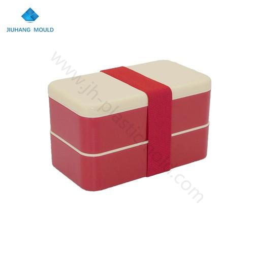 Double Layers Bento Box Plastic Lunch Box Food Container Microwavable - Image 1