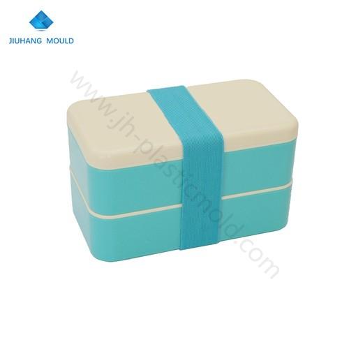 Double Layers Bento Box Plastic Lunch Box Food Container Microwavable - Image 3