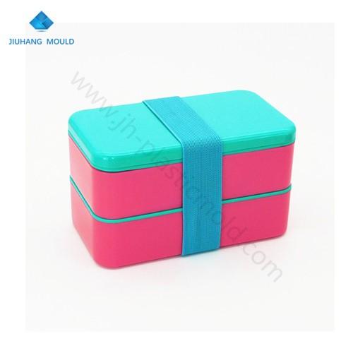 Double Layers Bento Box Plastic Lunch Box Food Container Microwavable - Image 4