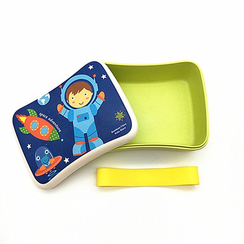 Eco-friendly biodegradable Bamboo fiber lunch box bento box for kids - Image 1