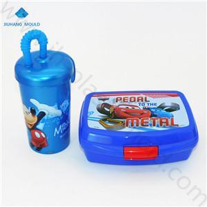 Factory supplies plastic school kids cartoon sandwich lunch box bpa free