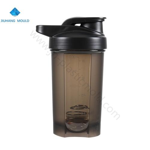 Flip top 500ml Bpa free plastic shaker bottle with Custom logo print - Image 3