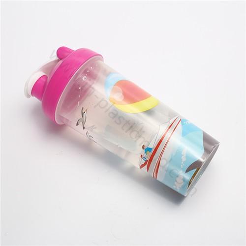 Full color print bpa free sport shaker protein cups shaker bottle 600ml - Image 1
