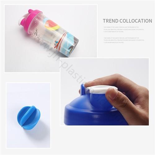 Full color print bpa free sport shaker protein cups shaker bottle 600ml - Image 4