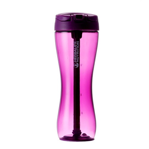 Herbalife portable 600ml Slim shaker bottle with flip straw lid - Image 1