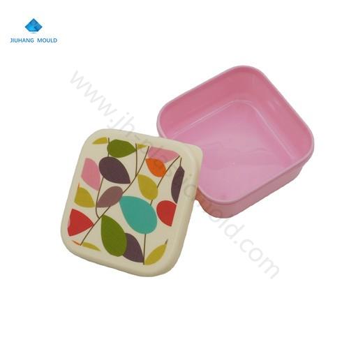 Kids stuckable set of 3 nesting box snacks food containers with print - Image 2
