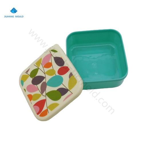 Kids stuckable set of 3 nesting box snacks food containers with print - Image 3