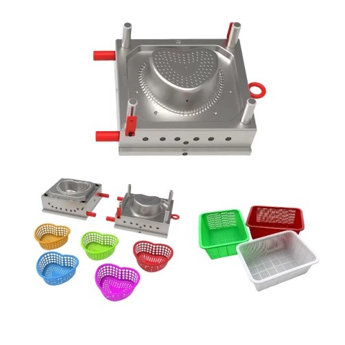 OEM Plastic Injection Molds for Daily Necessities Plastic Drain Basket Mold - Image 1