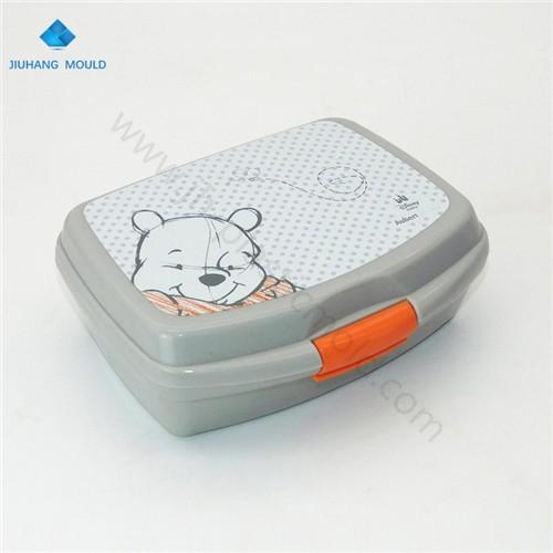 OEM print bpa free baby kids bento plastic lunch box with locks - Image 4