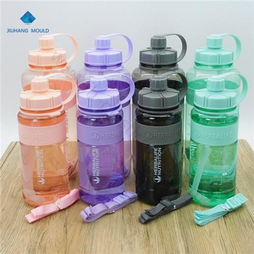 Outdoor sport 2000ml herbalife Plastic straw water bottles with straps - Image 3