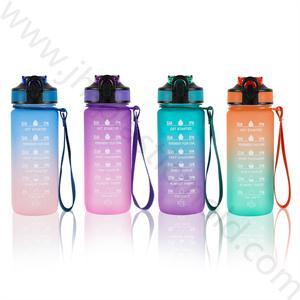Portable 600ml flip straw plastic water bottle for Kids 