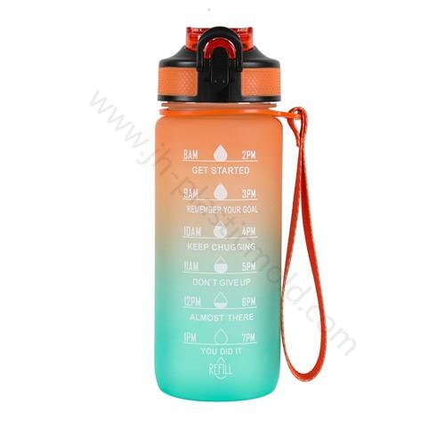 Portable 600ml flip straw plastic water bottle for Kids - Image 1