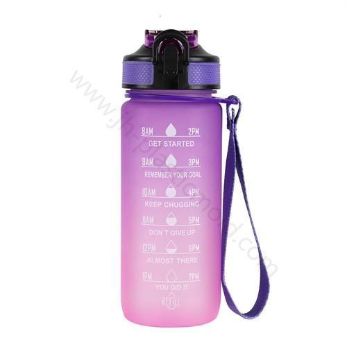 Portable 600ml flip straw plastic water bottle for Kids - Image 2